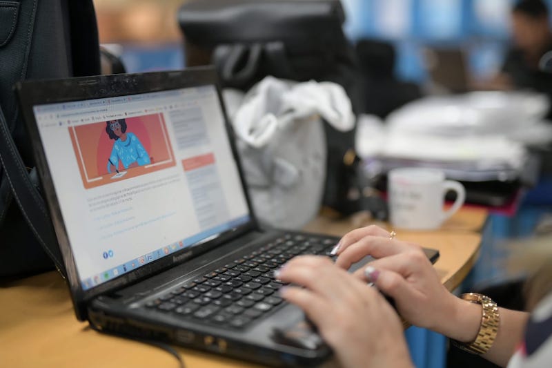 Pantalla de un computador