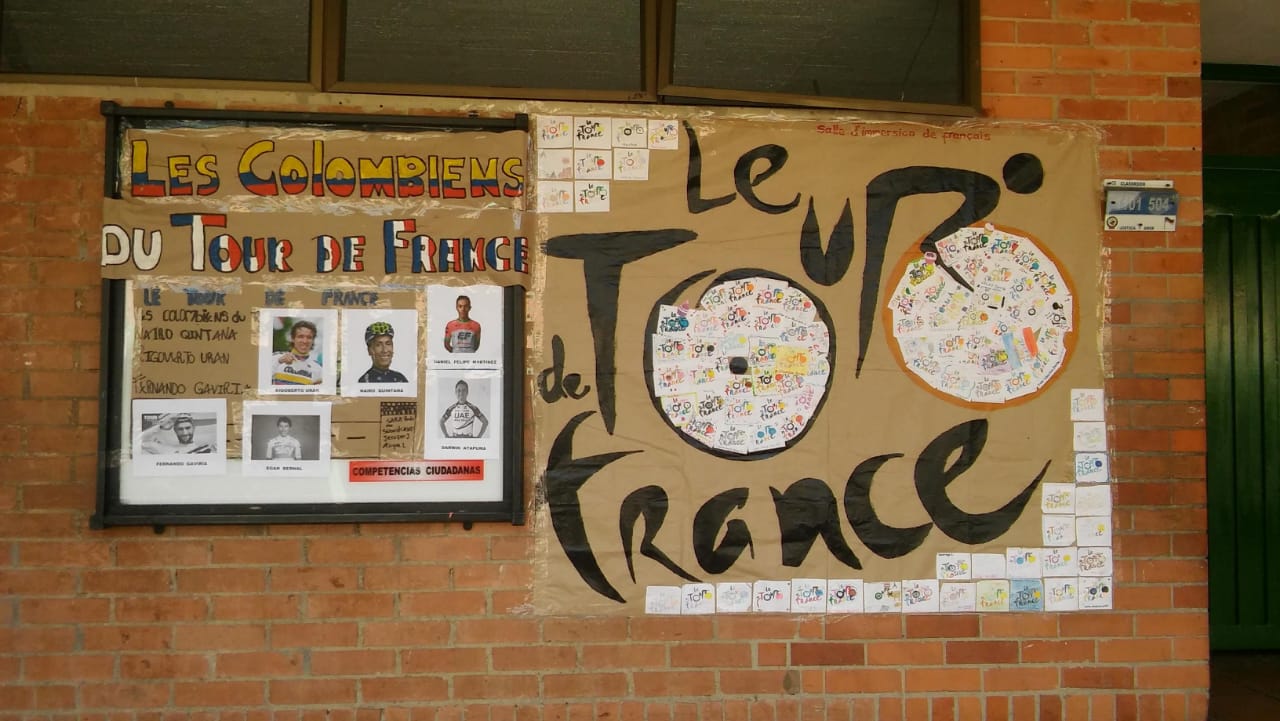 Afiche hecho por los estudiantes en francés